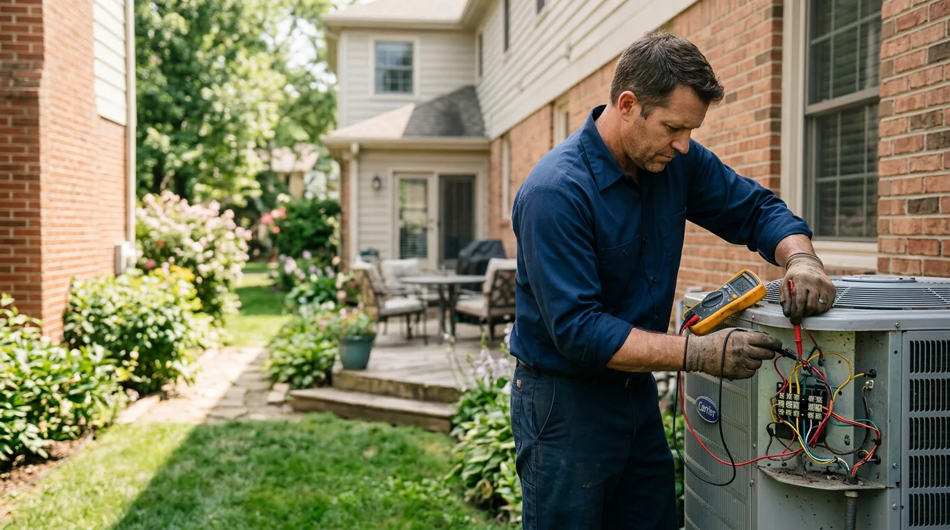 HVAC technician working near Tigerton, WI